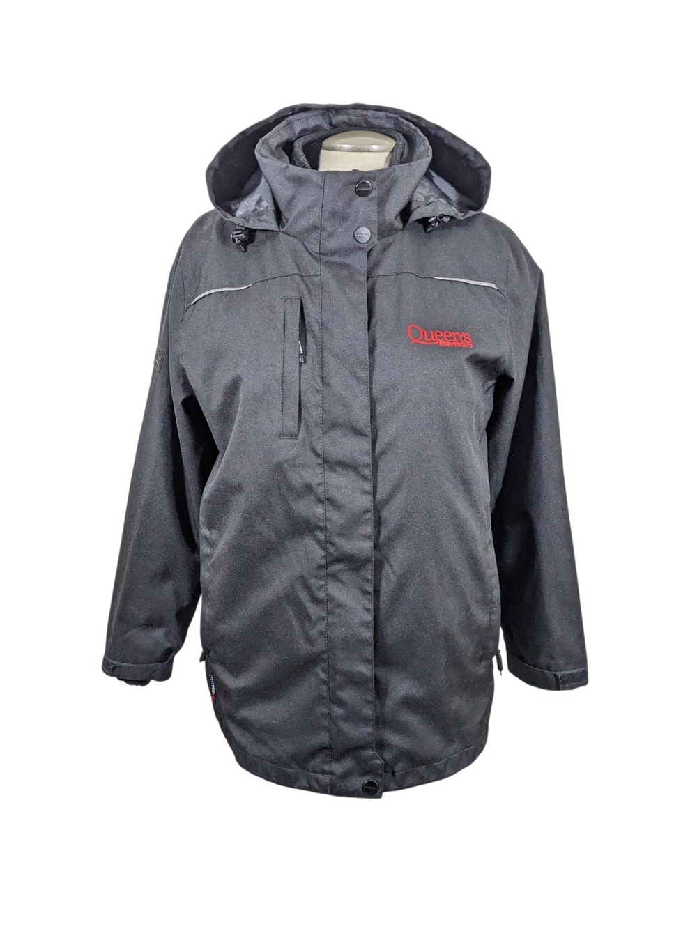 Kids' Black Hooded Jacket